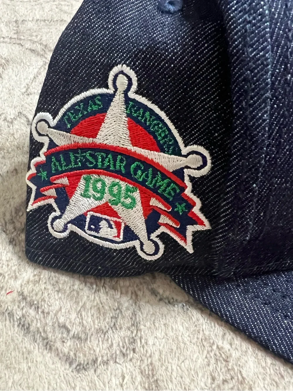 New Era Texas Rangers Blue Denim Rose Pack 9FIFTY A-Frame snapback hat